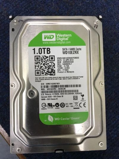 Лот: 11950268. Фото: 1. 1000GB WD10EZRX 3.5 дюйма б/у... Жёсткие диски (HDD)