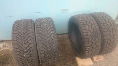 Лот: 14913723. Фото: 1. 4 шины зимние шипованные. 2 toyo... Шины