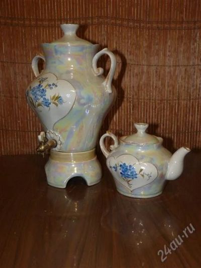 Лот: 1625343. Фото: 1. Самовар фарфоровый электричский. Кружки, стаканы, бокалы