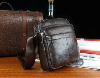 Лот: 11279993. Фото: 1. Сумка мужская на плечо | Кожа... Сумки