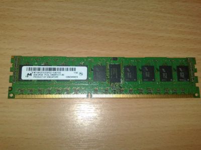 Лот: 6351613. Фото: 1. Память Micron 4GB PC3-10600 DDR3-1333MHz... Оперативная память