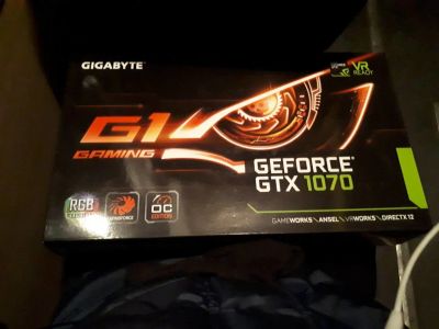 Лот: 10622723. Фото: 1. Новая Gigabye Geforce GTX 1070... Видеокарты