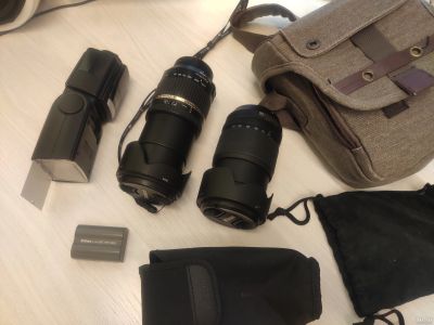 Лот: 18232640. Фото: 1. Комплект от nikon d-90. Объективы