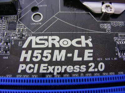 Лот: 4115063. Фото: 1. Материнская плата ASRock H55M-LE... Материнские платы