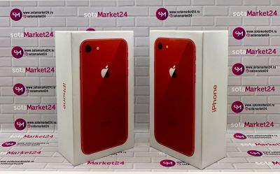 Лот: 17232825. Фото: 1. Apple iPhone 8 64Gb Red. Стекло... Смартфоны