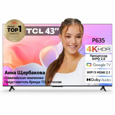 Лот: 21115375. Фото: 1. Телевизор TCL 43P635 / Ultra HD... Телевизоры