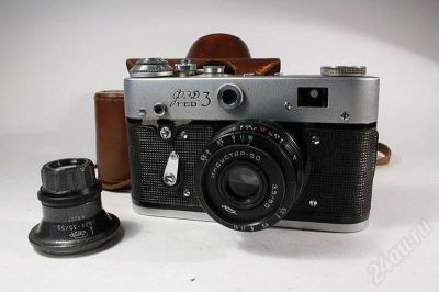 Лот: 319776. Фото: 1. ФЭД 3 Исправный с двумя объективами. Плёночные компактные