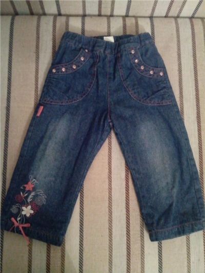 Лот: 8186412. Фото: 1. Джинсы с трикотажным подкладом. Брюки, шорты, джинсы