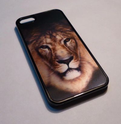 Лот: 4265078. Фото: 1. Накладка 3D "Лев" для Apple iPhone... Чехлы, бамперы