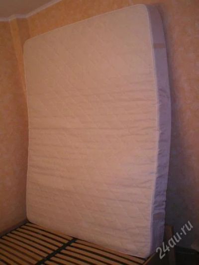 Лот: 153057. Фото: 1. Кровать 2-х спальная с ортопедическим... Кровати