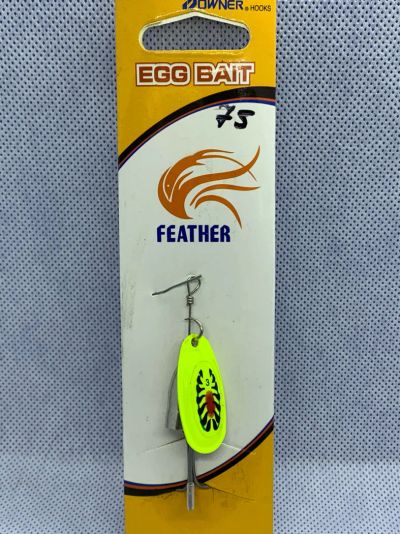 Лот: 16137403. Фото: 1. Блесна Egg bait, feather, вращающаяся... Леска, блесны, крючки, мормышки