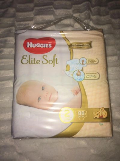 Лот: 10845545. Фото: 1. Подгузники Huggies Elite Soft... Детская гигиена