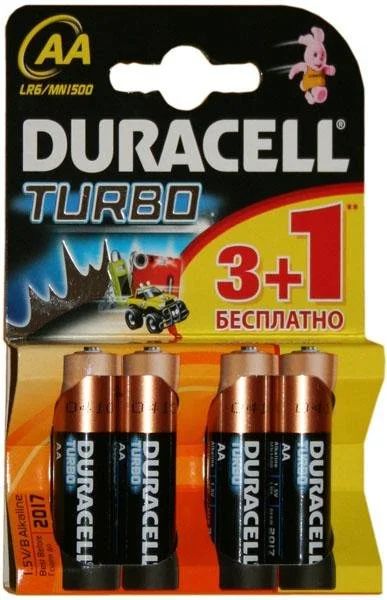 Лот: 518614. Фото: 1. Батарейки АА LR6 Duracell Turbo... Батарейки, аккумуляторы, элементы питания