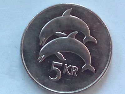 Лот: 18757195. Фото: 1. Монета Исландии 5 крон, 1996. Европа