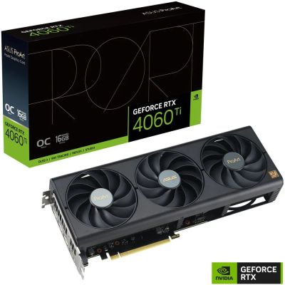 Лот: 20826734. Фото: 1. Видеокарта RTX4060Ti ASUS PRO... Видеокарты