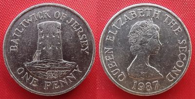 Лот: 25090144. Фото: 1. (№3199-Э252/20/LM) 1 пенс 1987... Великобритания и острова