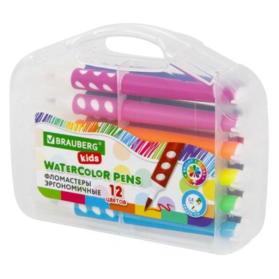 Лот: 24541620. Фото: 1. Набор фломастеров Brauberg Kids... Ручки, карандаши, маркеры