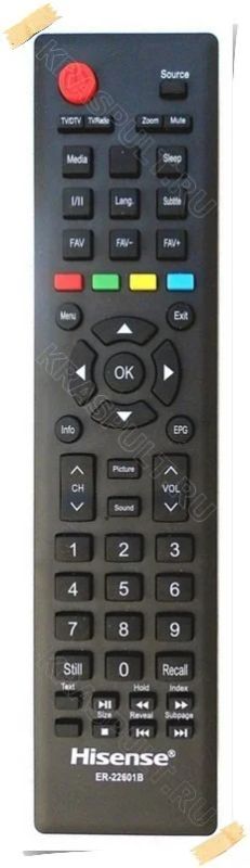 Лот: 15908787. Фото: 1. Пульт HISENSE ER-22601B. Пульты ДУ