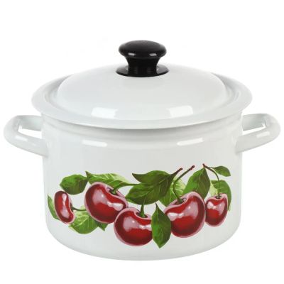 Лот: 24118741. Фото: 1. Кастрюля эмалированная сталь... Кастрюли
