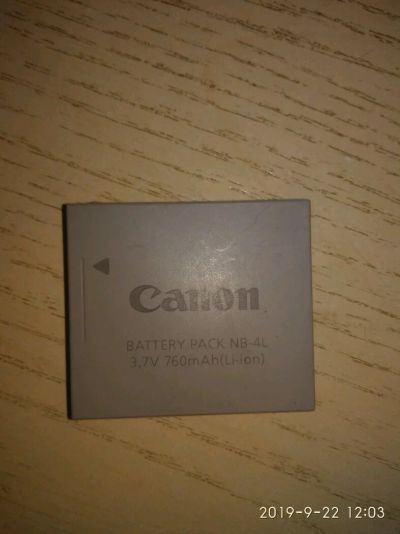 Лот: 14615974. Фото: 1. Аккумулятор Canon NB-4L. Аккумуляторы, зарядные