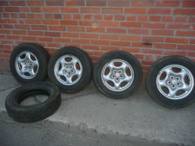 Лот: 7691609. Фото: 1. Колеса от Toyota Caldina (лето... Шины на дисках