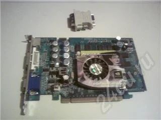 Лот: 504927. Фото: 1. Geforce 7300GT + Переходник DVI-VGA. Видеокарты