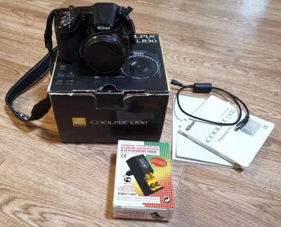 Лот: 18383646. Фото: 1. Nikon Coolpix L830 черный, FullHD... Цифровые компактные