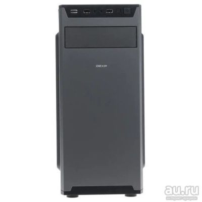 Лот: 16470956. Фото: 1. Бу корпус ATX DEXP DC-101B черный... Корпуса, блоки питания