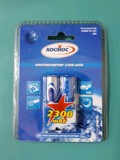 Лот: 11056569. Фото: 1. аккумулятор Космос AA 2300mAh... Батарейки, аккумуляторы, элементы питания