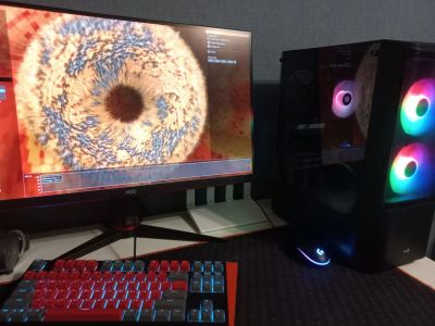 Лот: 25805946. Фото: 1. Игровой ПК 6 ядер Ryzen 5/RX 580... Компьютеры в сборе