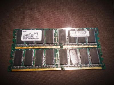 Лот: 16640564. Фото: 1. Samsung DDR400/256 mb/PC3200. Оперативная память