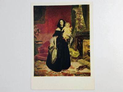 Лот: 23297322. Фото: 1. Брюллов К. П. Портрет М.А. Бек... Открытки, конверты
