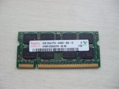 Лот: 1556214. Фото: 1. Ноутбучная DDRII-Hynix 2Gb PC2-6400S... Оперативная память