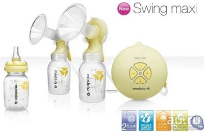 Лот: 9624082. Фото: 1. Молокоотсос Medela Swing Maxi. Всё для кормления