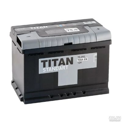 Лот: 16228651. Фото: 1. Аккумулятор Titan Standart 75... Аккумуляторы