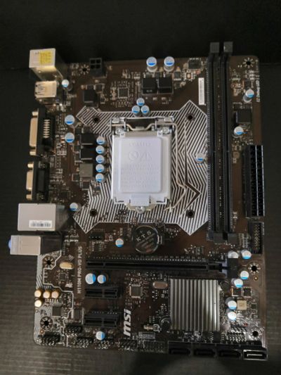 Лот: 17396917. Фото: 1. Msi H110m pro-vd plus. Материнские платы
