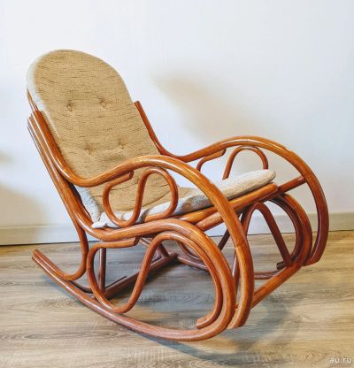 Лот: 17843387. Фото: 1. Кресло качалка ротанг (кресло-качалка... Другое (мебель для гостиной)