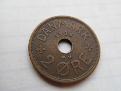 Лот: 8323899. Фото: 1. Дания 2 эре 1928. Европа