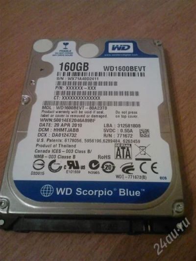 Лот: 2376805. Фото: 1. Жесткий диск Western Digital WD... Жёсткие диски (HDD)