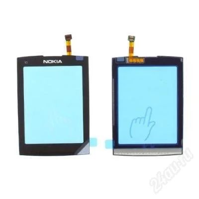 Лот: 1912970. Фото: 1. Touchscreen Nokia X3-02 Black... Дисплеи, дисплейные модули, тачскрины