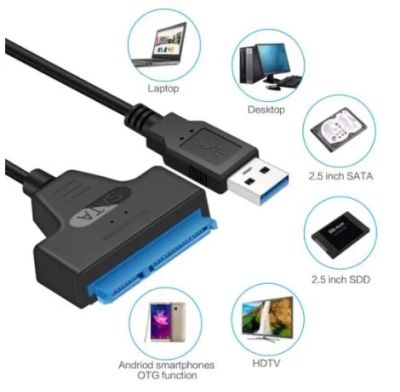 Лот: 16839415. Фото: 1. SATA 3 кабель Congdi USB адаптер... Шлейфы, кабели, переходники