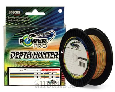 Лот: 5510659. Фото: 1. Шнур Power Pro Depth Hunter Multicolor... Леска, блесны, крючки, мормышки