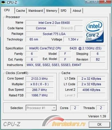 Лот: 519191. Фото: 1. Intel Core 2 Duo E6400 (2,133... Процессоры