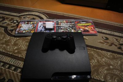 Лот: 9759025. Фото: 1. playstation3 80gb+конвертер vga-hdmi... Игровые приставки, консоли
