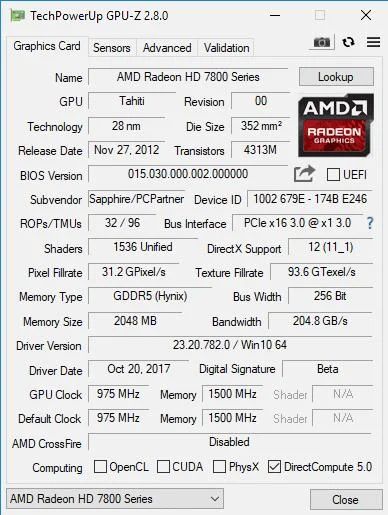 Лот: 11303902. Фото: 1. Видеокарта Sapphire HD 7870 XT... Видеокарты