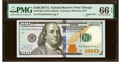 Лот: 21509505. Фото: 1. банкнота США 100 долларов 2017... Америка