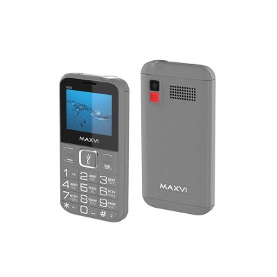 Лот: 25550410. Фото: 1. Сотовый Maxvi B200 Grey 2sim/2... Кнопочные мобильные телефоны