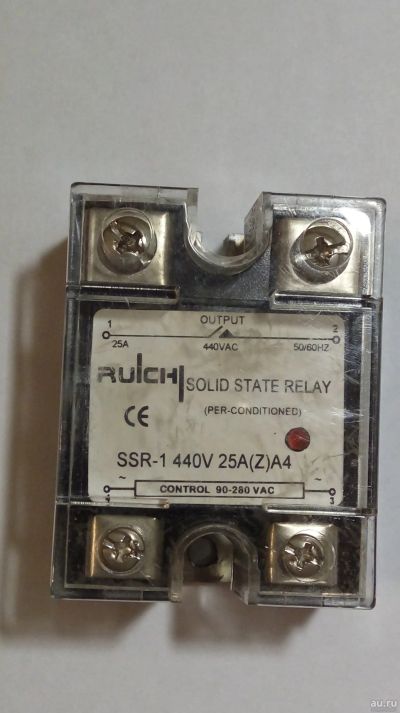 Лот: 15145751. Фото: 1. Твердотельное реле SSR-1 440V. Реле, тумблеры, переключатели