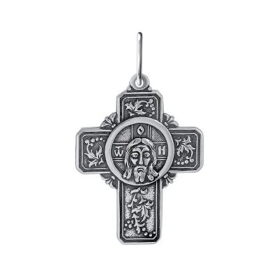Лот: 23833215. Фото: 1. Подвеска-крестик из серебра. Другое (ювелирные изделия, бижутерия, часы)