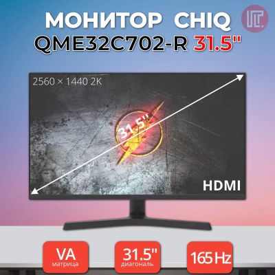 Лот: 24561482. Фото: 1. 31.5" Монитор CHiQ QME32C702-R... ЖК-мониторы